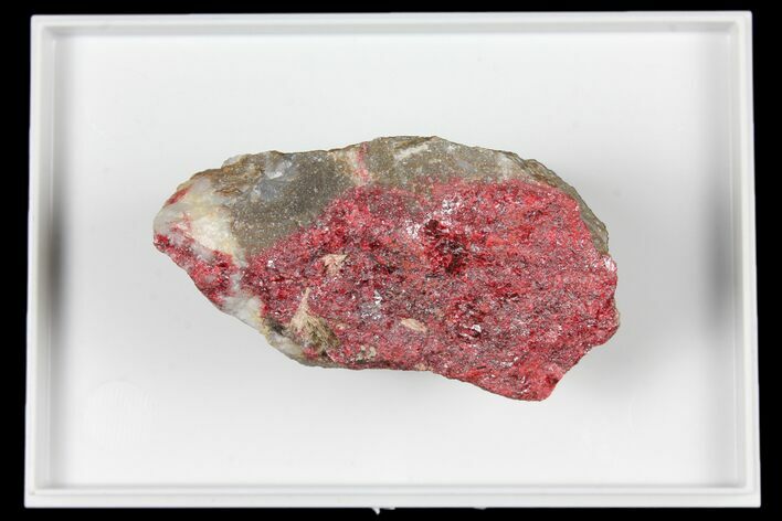 Vibrant Red Cinnabar on Rock - Cahill Mine, Nevada #131283